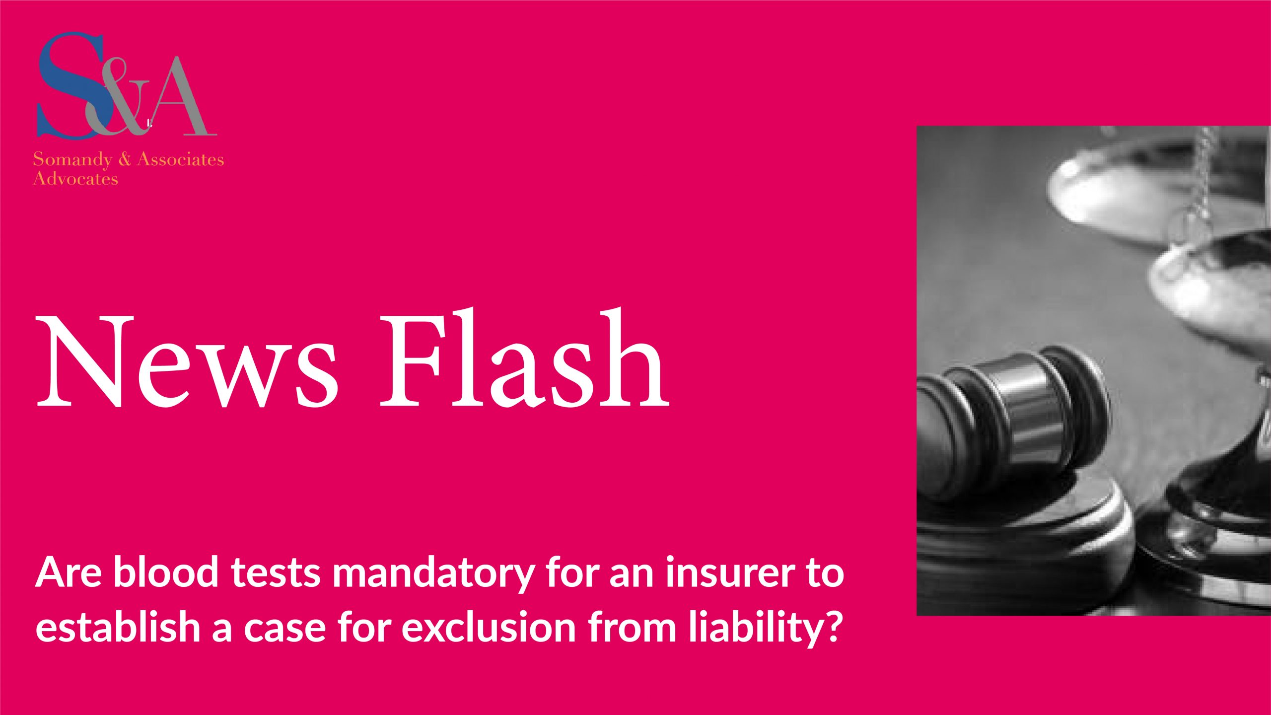 Are blood tests mandatory for an insurer to establish a case for exclusion from liability? Examining Section 185 of the Motor Vehicles Act,1988.