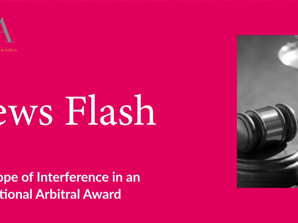 The Scope of Interference in an International Arbitral Award